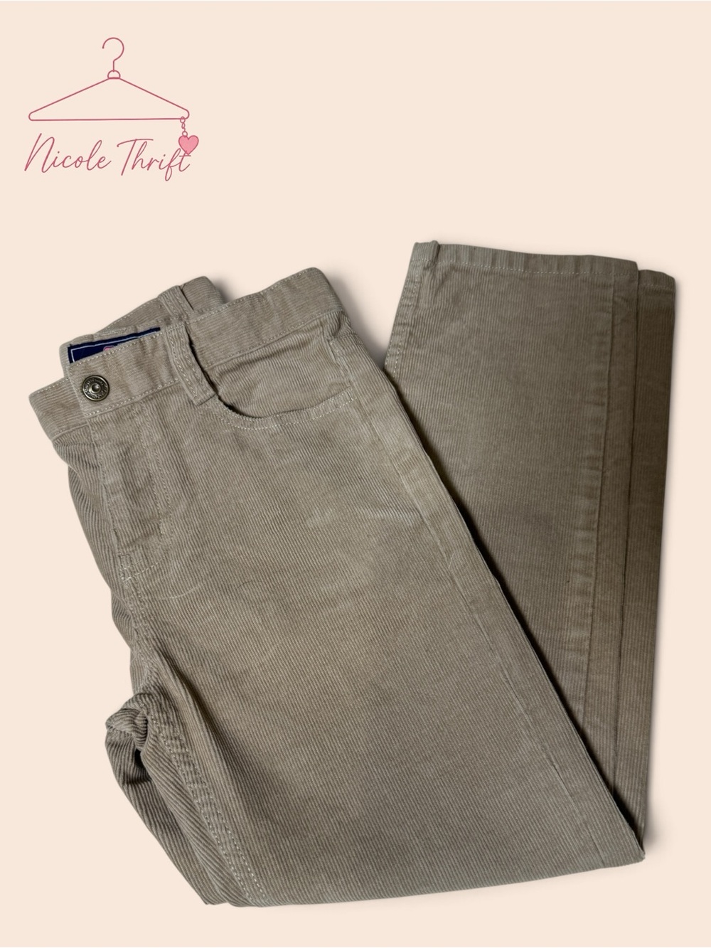Vineyard Vines Boys Size 7 Khaki Corduroy Pants